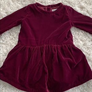 Gymboree Berry Colored Velvet Dress